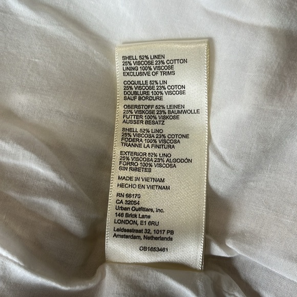 Free People Fern Stripe Oversize Linen Blend Blazer Size S NWT - Picture 14 of 14